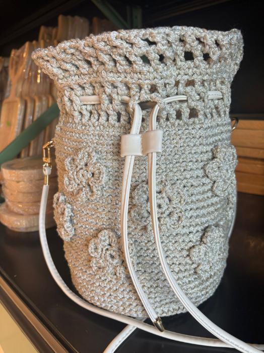Gentuță Handmade Săculeț cu Flori Decorative