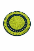 Suport decorativ de masă croșetat manual VERDE – 32 cm