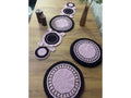 Suport decorativ croșetat manual ROZ – 30 cm